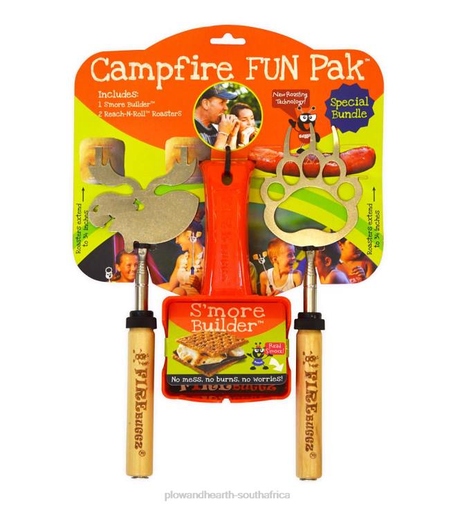 Houseware Plow & Hearth Campfire Fun Pak with Roasting Sticks and S'More Builder NFLB1595