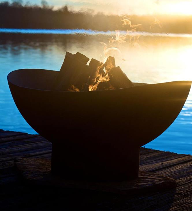 Houseware Plow & Hearth Scallops Fire Pit by Firepit Art, USA-Made NFLB1612