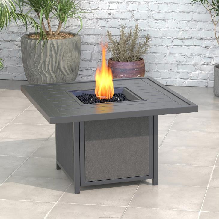Houseware Plow & Hearth Waverly Propane Gas Fire Pit Table NFLB1604