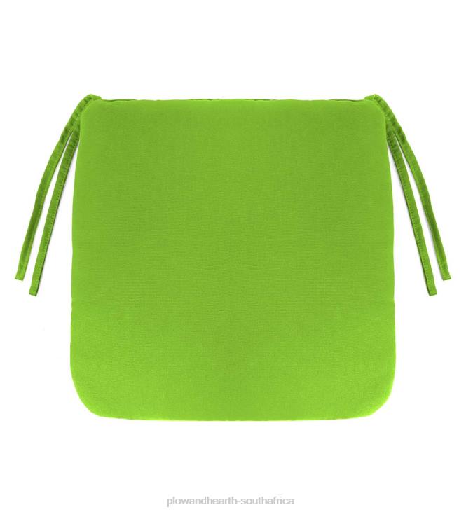 Houseware Plow & Hearth Classic Chair Cushion With Ties, 16sq. x 3- Country Geranium NFLB1192