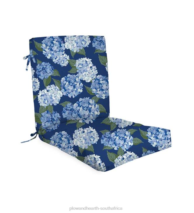 Houseware Plow & Hearth Classic Club Chair Cushion with Ties, 22x 44x 4- Palermo Stripe NFLB3139