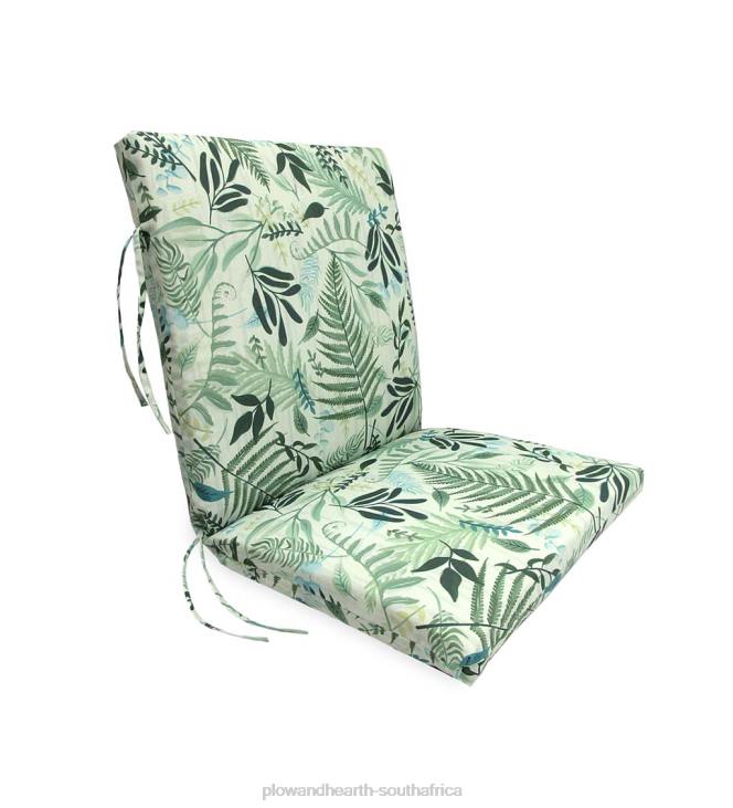 Houseware Plow & Hearth Classic Club Chair Cushion with Ties, 22x 44x 4- Palermo Stripe NFLB3139