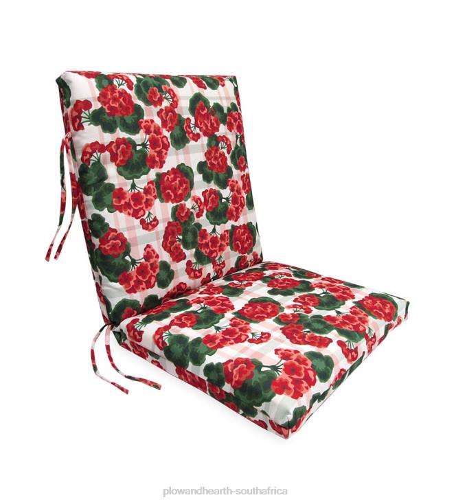 Houseware Plow & Hearth Classic Club Chair Cushion with Ties, 22x 44x 4- Palermo Stripe NFLB3139