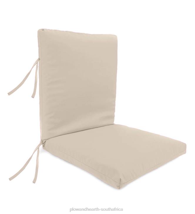 Houseware Plow & Hearth Classic Club Chair Cushion with Ties, 22x 44x 4- Palermo Stripe NFLB3139
