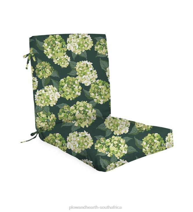 Houseware Plow & Hearth Classic Club Chair Cushion with Ties, 22x 44x 4- Palermo Stripe NFLB3139