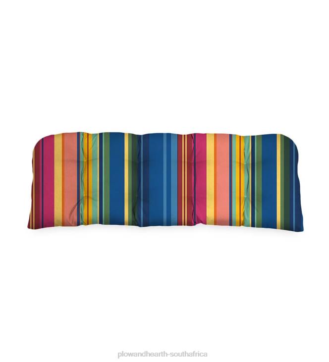 Houseware Plow & Hearth Classic Rounded Swing/Bench Cushion, 41 3/4x 18 3/4x 3- Tranquil Blue NFLB3128