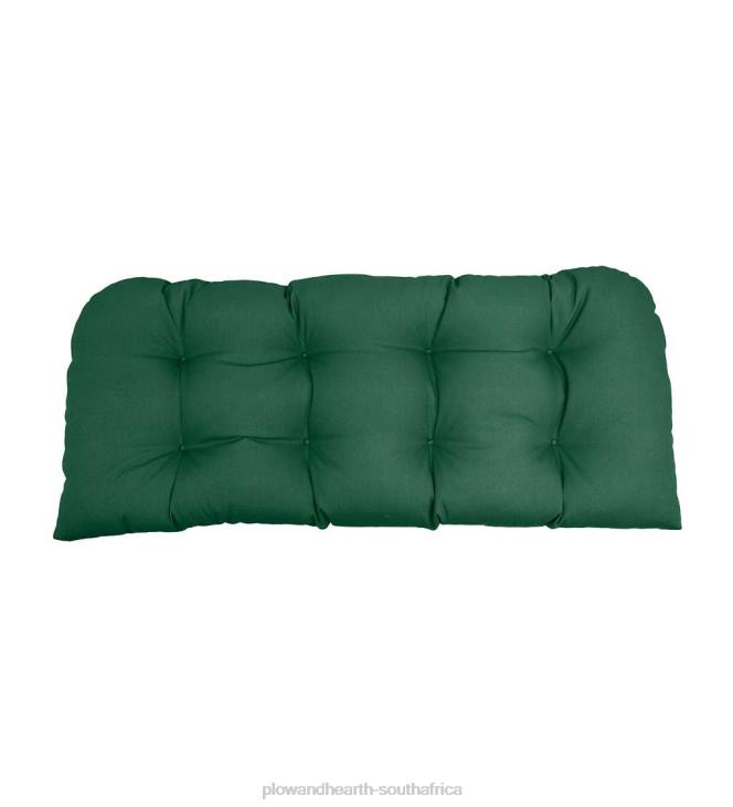 Houseware Plow & Hearth Classic Rounded Swing/Bench Cushion, 41 3/4x 18 3/4x 3- Tranquil Blue NFLB3128