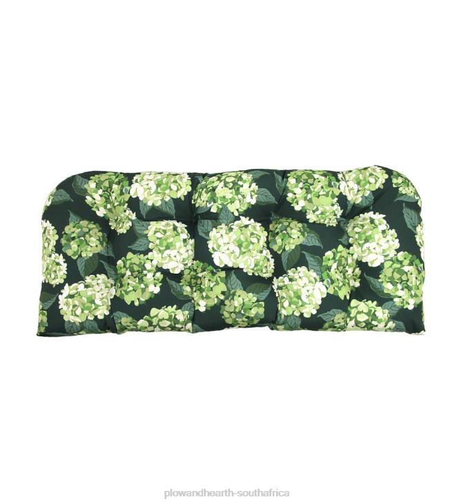 Houseware Plow & Hearth Classic Rounded Swing/Bench Cushion, 41 3/4x 18 3/4x 3- Tranquil Blue NFLB3128