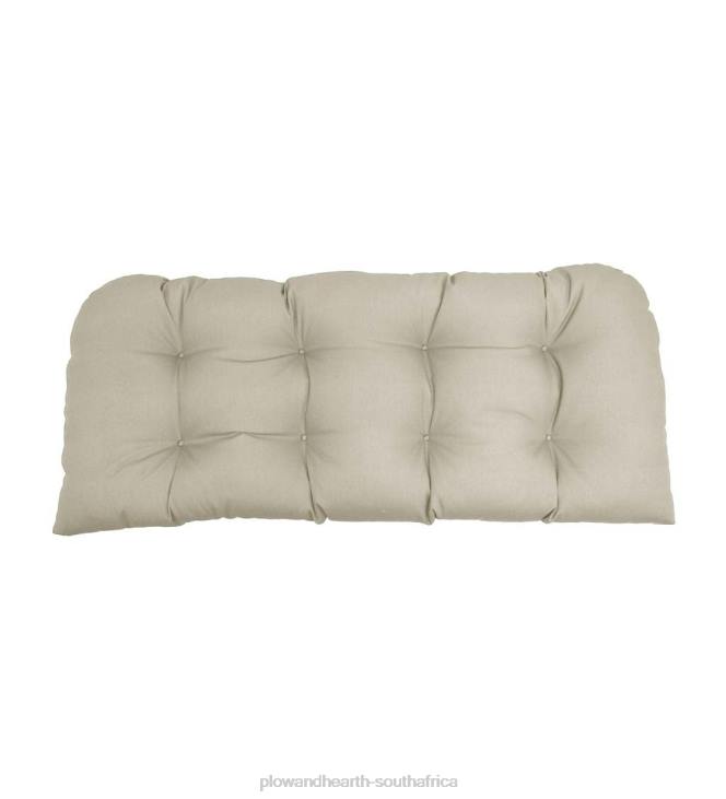 Houseware Plow & Hearth Classic Rounded Swing/Bench Cushion, 41 3/4x 18 3/4x 3- Tranquil Blue NFLB3128