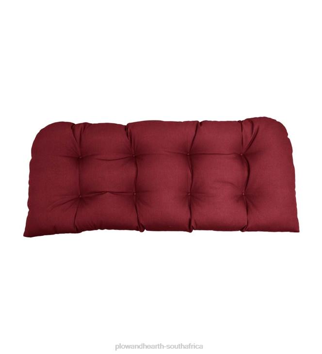 Houseware Plow & Hearth Classic Rounded Swing/Bench Cushion, 41 3/4x 18 3/4x 3- Tranquil Blue NFLB3128