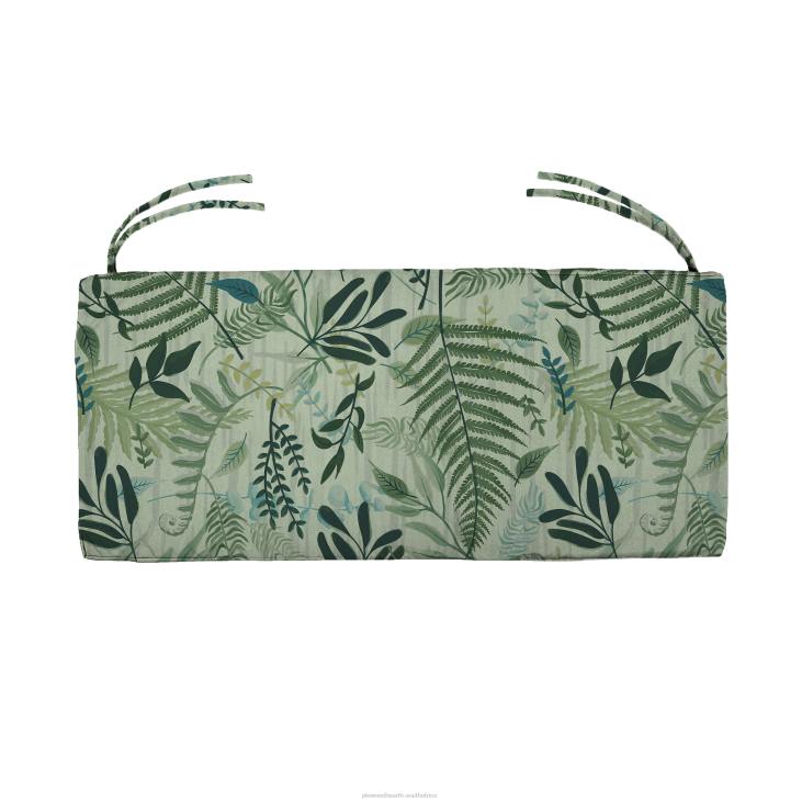 Houseware Plow & Hearth Classic Swing/Bench Cushion with Ties, 59x 16x 3- Blue Sky Hydrangea NFLB1200