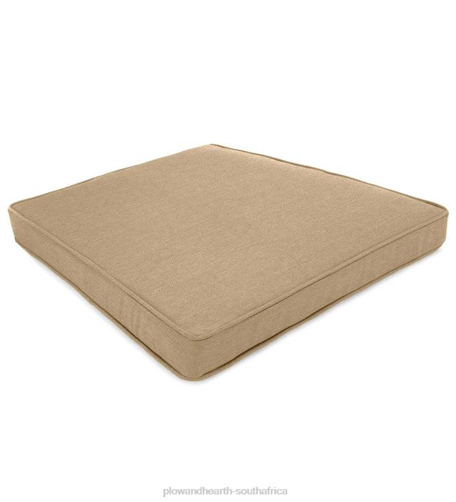 Houseware Plow & Hearth Deluxe Polyester Chair/Rocker Seat Cushion, Prospect Hill - Barn Red NFLB1203