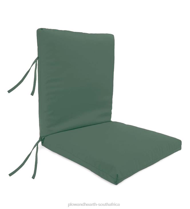 Houseware Plow & Hearth Polyester Classic Chair Cushions, Hinged Design With Ties NFLB3210