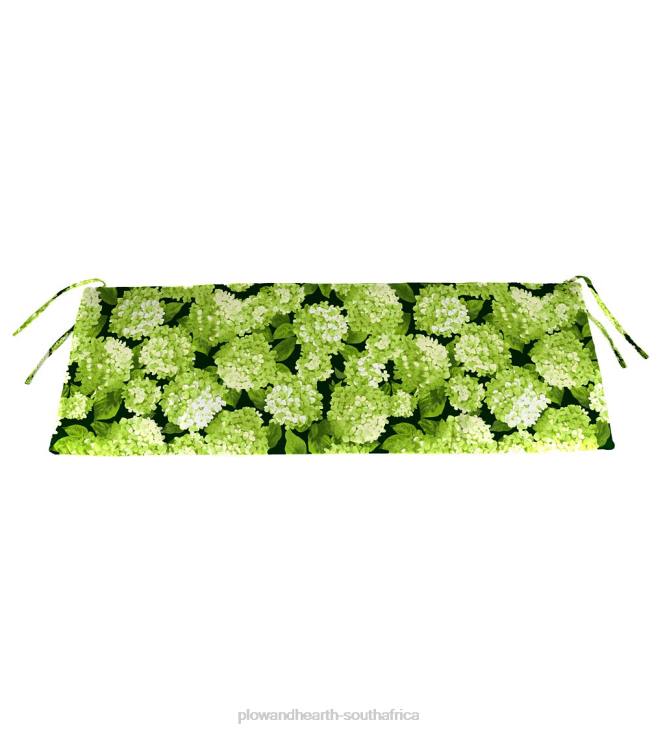 Houseware Plow & Hearth Polyester Classic Swing/Bench Cushion, 48x 19 x 3- Forest Hydrangea NFLB1212