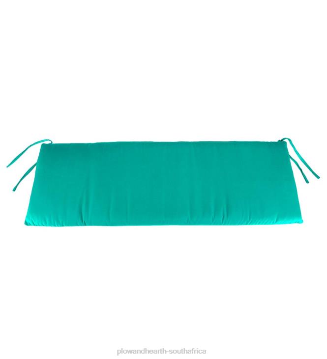 Houseware Plow & Hearth Polyester Classic Swing/Bench Cushion, 57 x 18 3/4 x 3- Aqua NFLB3172