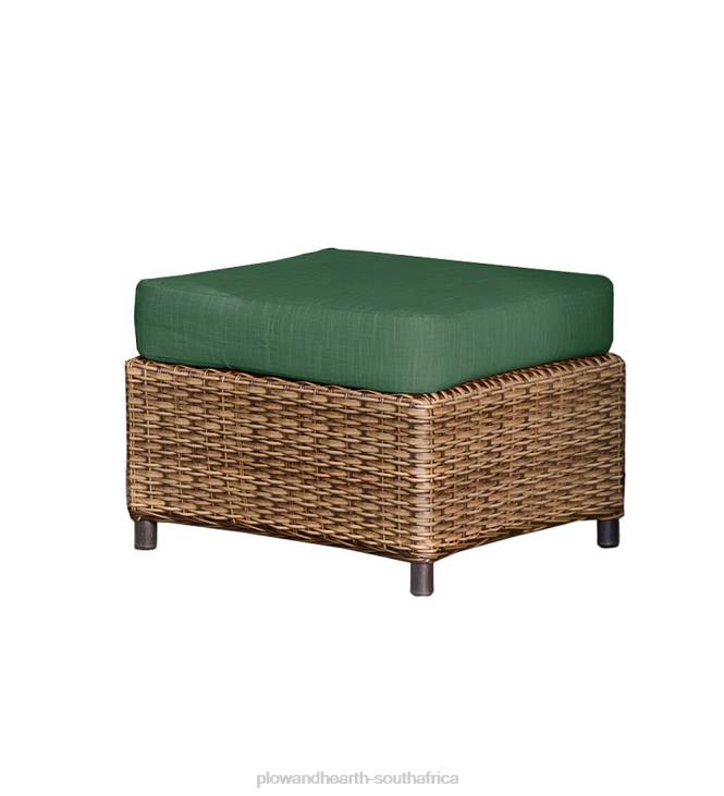 Houseware Plow & Hearth Replacement Cushion for Claremont Furniture Ottoman - Forest Green NFLB1208