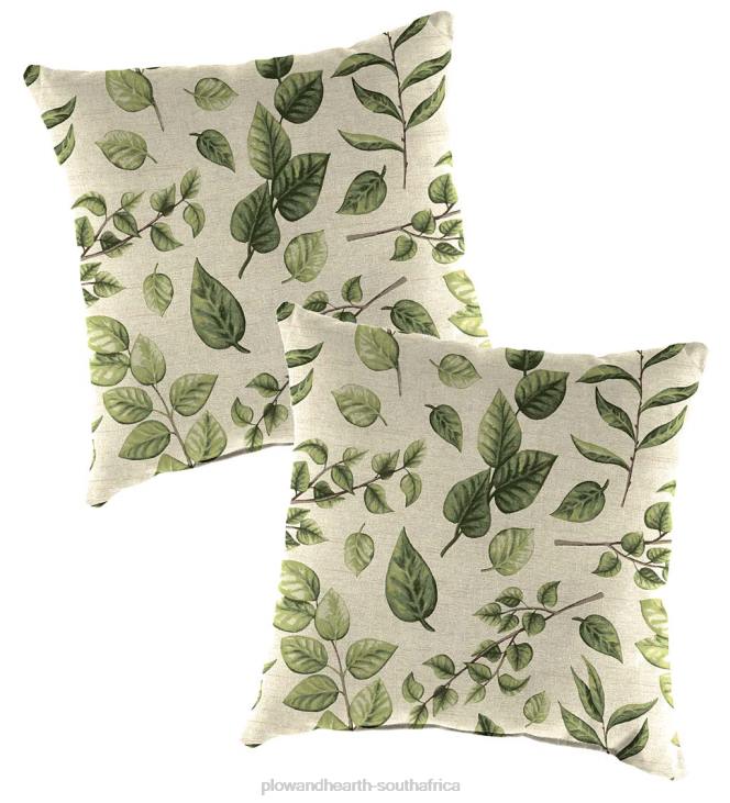 Houseware Plow & Hearth Replacement Pillows for Rope Hammock Swing, Set of 2 - Leaves NFLB1198