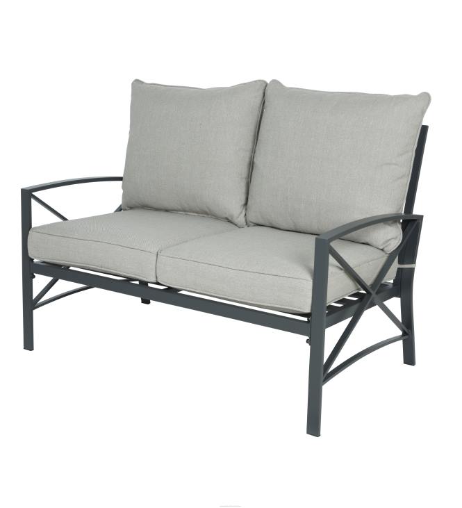 Houseware Plow & Hearth Arlington Cast Aluminum Outdoor Patio Seating with Cushions, 4-Piece Set NFLB1140