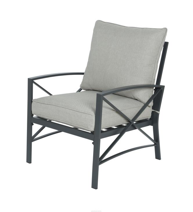 Houseware Plow & Hearth Arlington Cast Aluminum Outdoor Patio Seating with Cushions, 4-Piece Set NFLB1140
