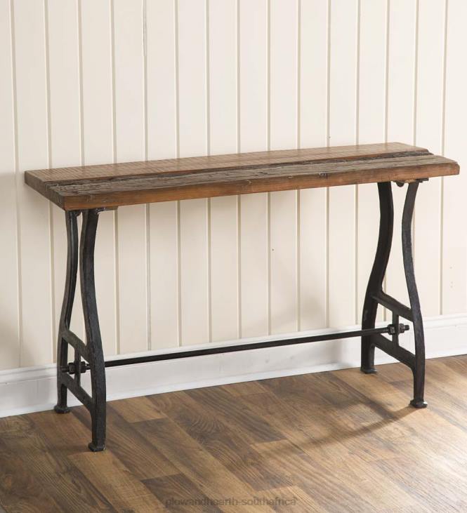 Houseware Plow & Hearth Birmingham Console Table in Reclaimed Wood and Metal NFLB1109
