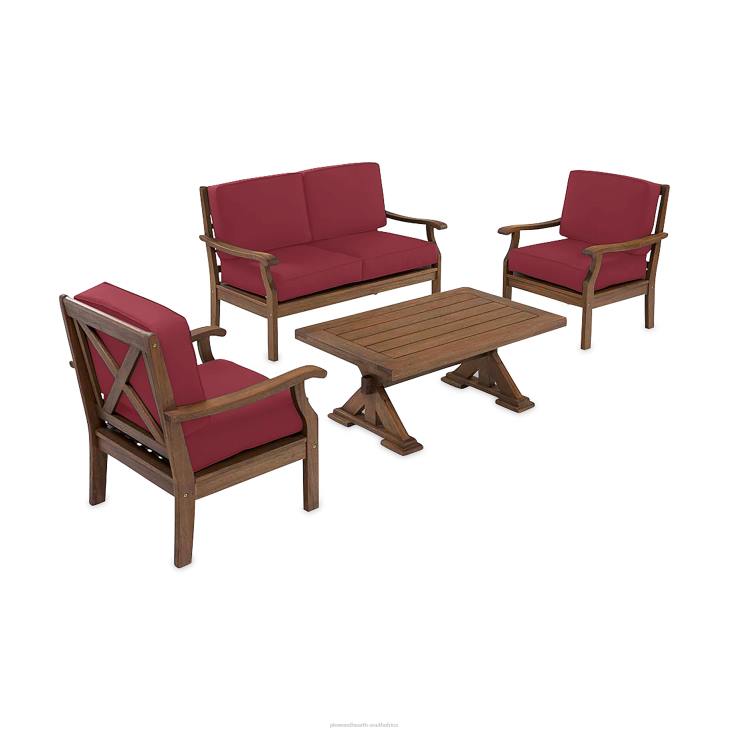 Houseware Plow & Hearth Claremont Deep Seating Love Seat Set with Cushions - Midnight Navy NFLB1127
