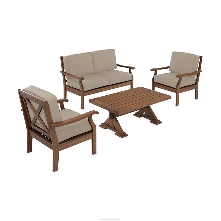 Houseware Plow & Hearth Claremont Deep Seating Love Seat Set with Cushions - Midnight Navy NFLB1127