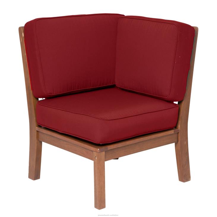 Houseware Plow & Hearth Claremont Eucalyptus Outdoor Sectional Seating with Cushions NFLB1122