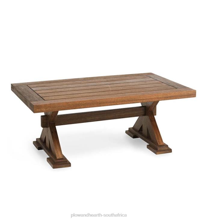 Houseware Plow & Hearth Claremont Seating Collection, Eucalyptus Wood Outdoor Furniture NFLB1090