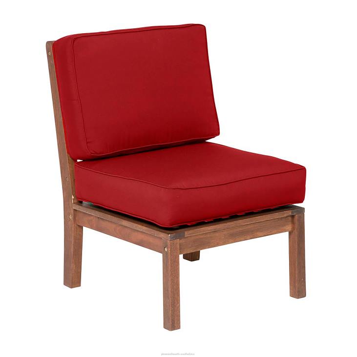 Houseware Plow & Hearth Claremont Sectional Armless Chair with Cushions - Midnight Navy NFLB3222