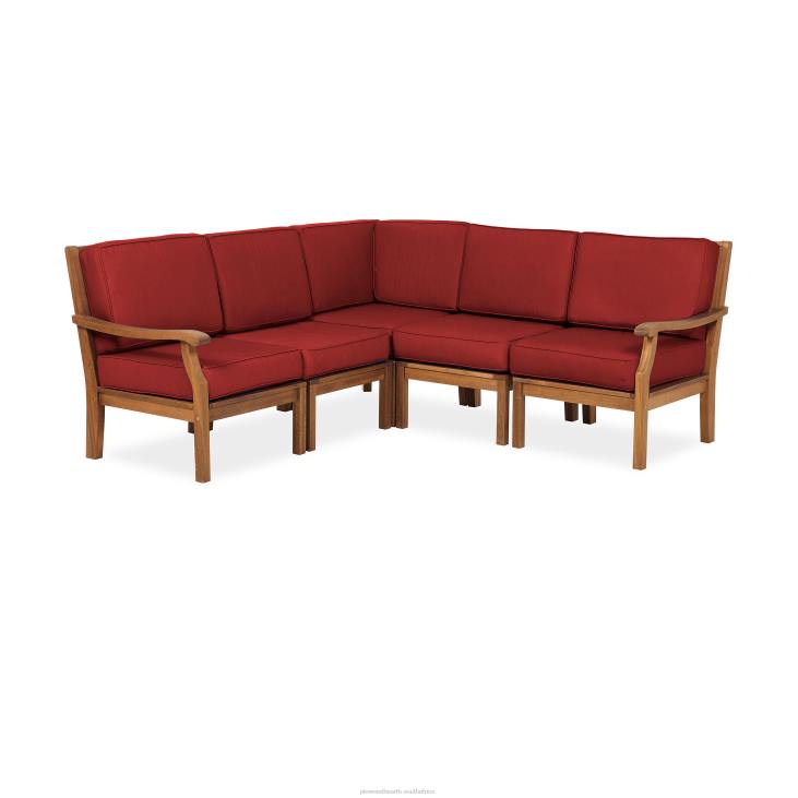 Houseware Plow & Hearth Claremont Sectional Chair with Right Arm with Cushions - Midnight Navy NFLB3212