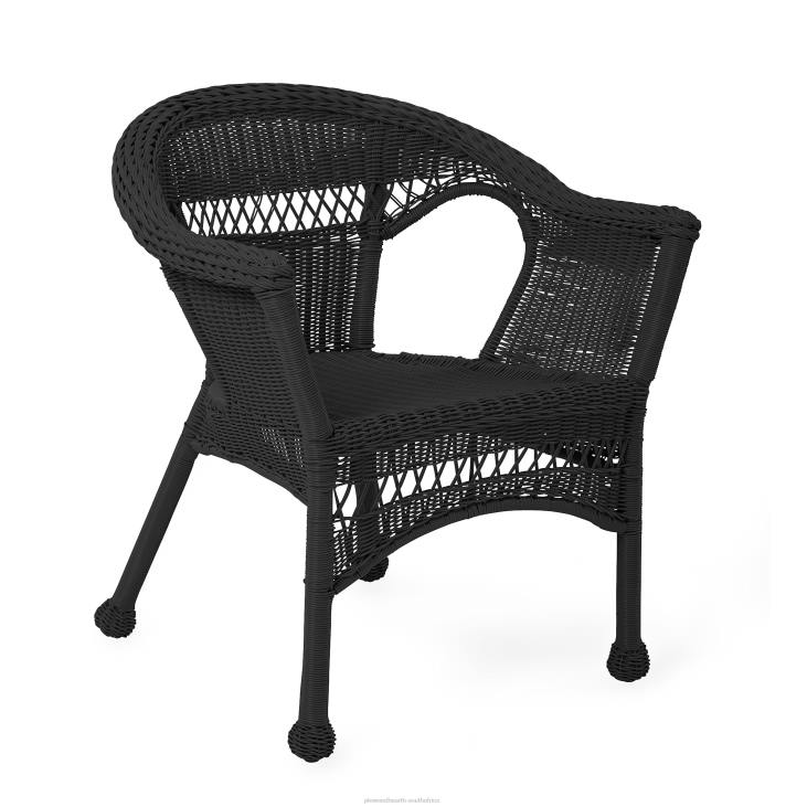 Houseware Plow & Hearth Easy Care Resin Wicker Love Seat, Chairs And Coffee Table Set NFLB1077