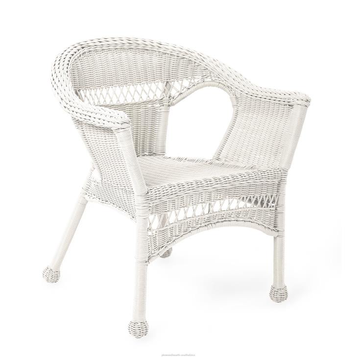 Houseware Plow & Hearth Easy Care Resin Wicker Love Seat, Chairs And Coffee Table Set NFLB1077
