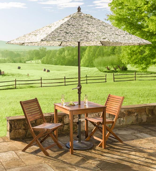 Houseware Plow & Hearth Eucalyptus Wood Outdoor Bistro Furniture NFLB1080