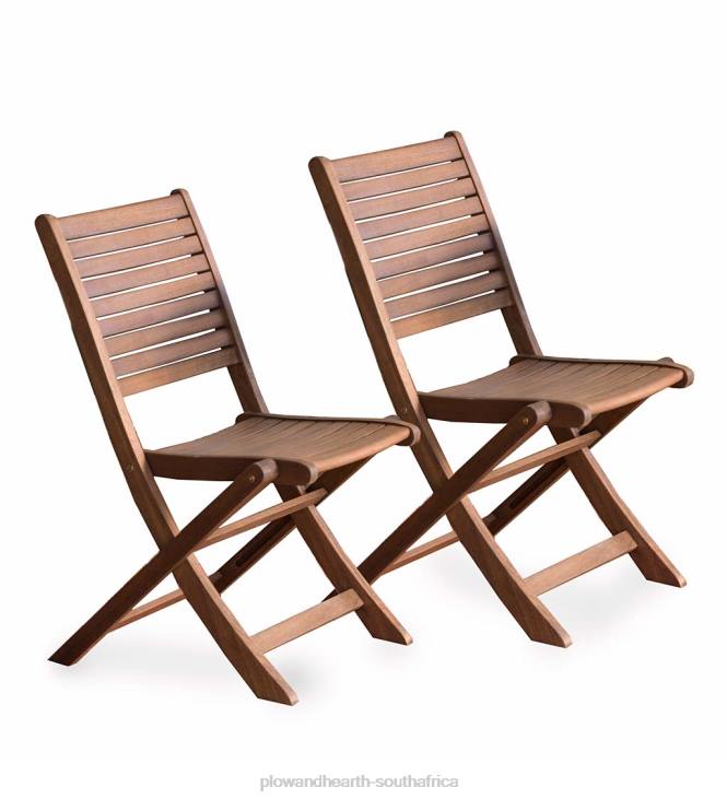 Houseware Plow & Hearth Eucalyptus Wood Outdoor Bistro Furniture NFLB1080