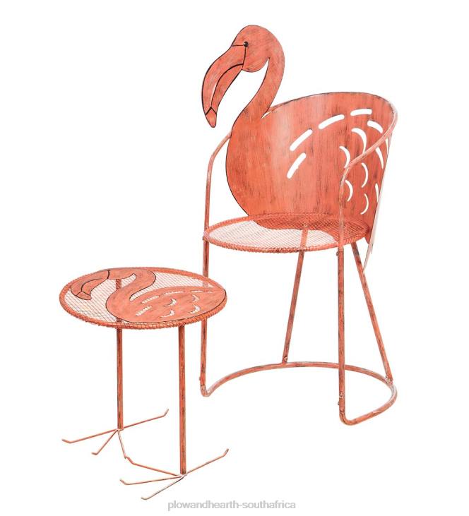 Houseware Plow & Hearth Flamingo Chair and Side Table Set NFLB1142
