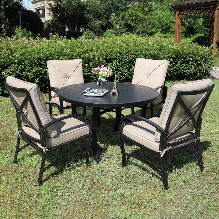 Houseware Plow & Hearth Granada 5-Piece Dining Set - Antique Bronze NFLB1180