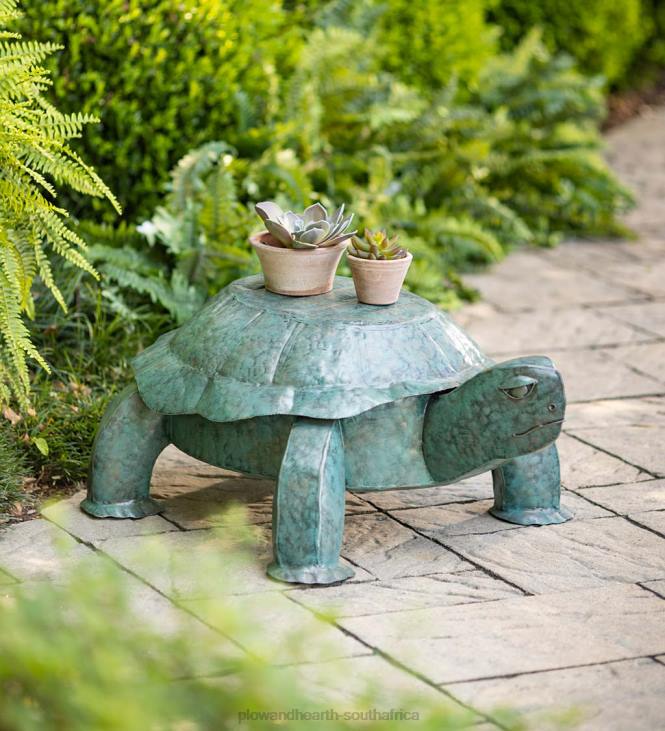 Houseware Plow & Hearth Handmade Painted Metal Turtle Side Table NFLB1179