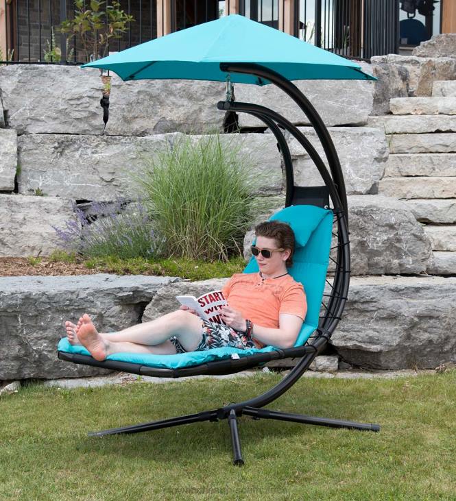 Houseware Plow & Hearth Hanging Dream Chair Lounger - Turquoise NFLB1148