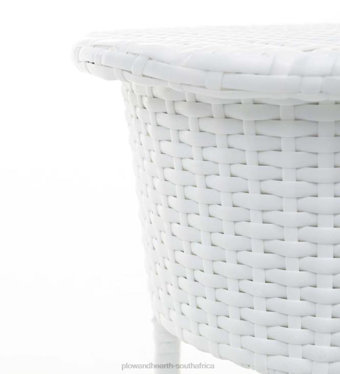 Houseware Plow & Hearth Harbor Moon Chat Set with Hideaway Ottomans and Cooler Table - White NFLB1098