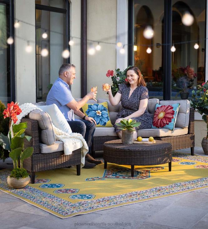 Houseware Plow & Hearth Kingwood Modular 5-Piece Outdoor Seating Set - Brown NFLB1104