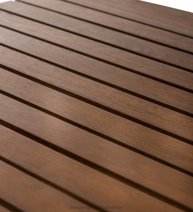 Houseware Plow & Hearth Lancaster Eucalyptus Outdoor Bar Set with Table and 2 Bar Stools, 3-Piece Set - Natural NFLB1141