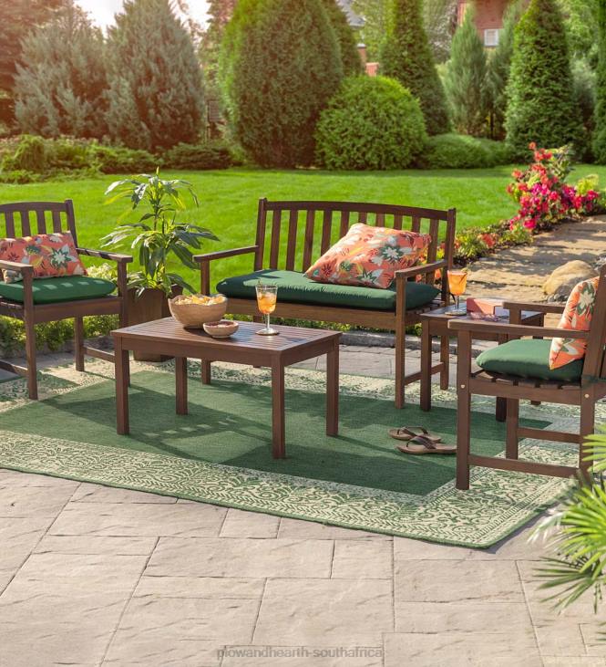 Houseware Plow & Hearth Lancaster Eucalyptus Outdoor Seating, 4-Piece Set - Natural NFLB1096