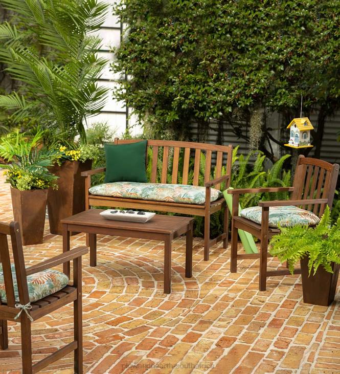 Houseware Plow & Hearth Lancaster Eucalyptus Outdoor Seating, 4-Piece Set - Natural NFLB1096
