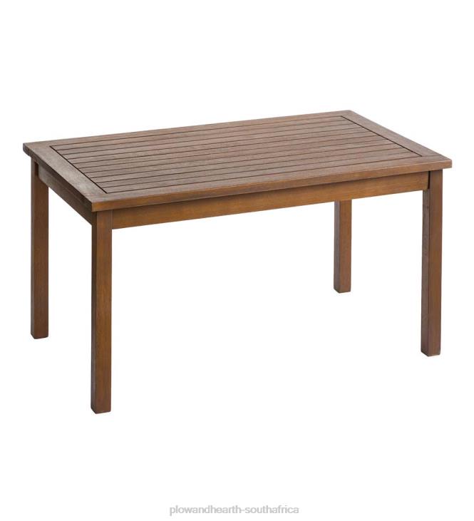 Houseware Plow & Hearth Lancaster Eucalyptus Wood Outdoor Coffee Table - Natural NFLB1157