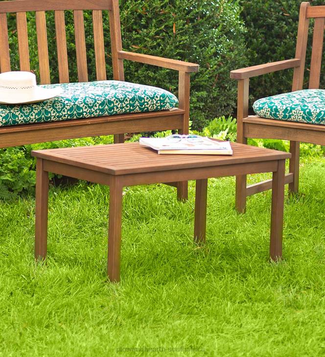 Houseware Plow & Hearth Lancaster Eucalyptus Wood Outdoor Coffee Table - Natural NFLB1157