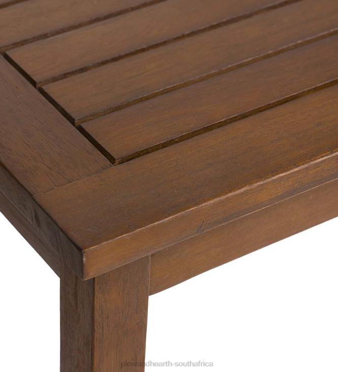Houseware Plow & Hearth Lancaster Eucalyptus Wood Outdoor Coffee Table - Natural NFLB1157
