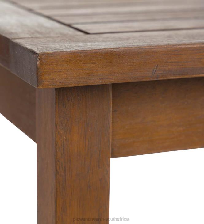 Houseware Plow & Hearth Lancaster Eucalyptus Wood Outdoor Coffee Table - Natural NFLB1157