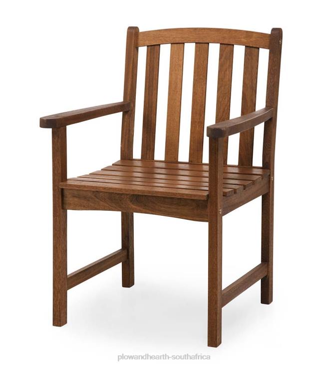 Houseware Plow & Hearth Lancaster Outdoor Furniture Collection, Eucalyptus Wood Extension Table and 6 Chairs NFLB1123