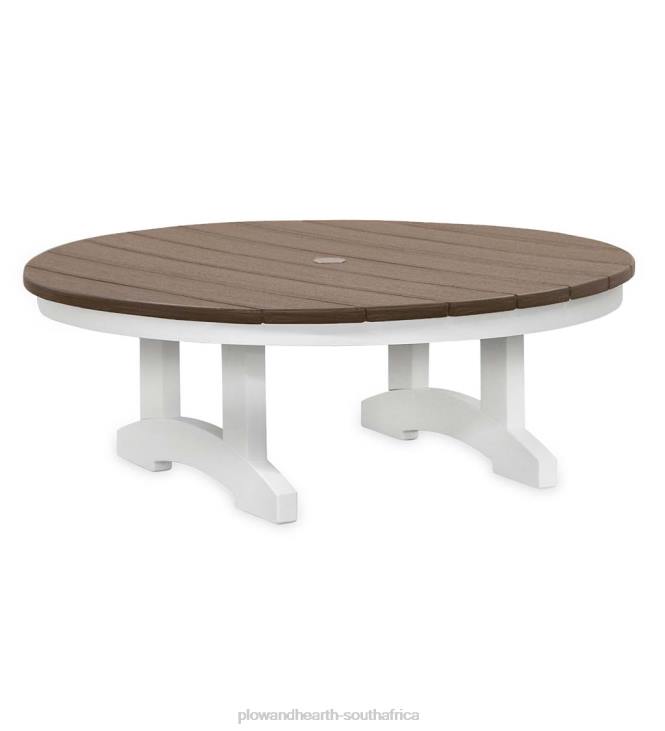 Houseware Plow & Hearth May River Large Outdoor Conversation Table - Mahogany/Black NFLB1178