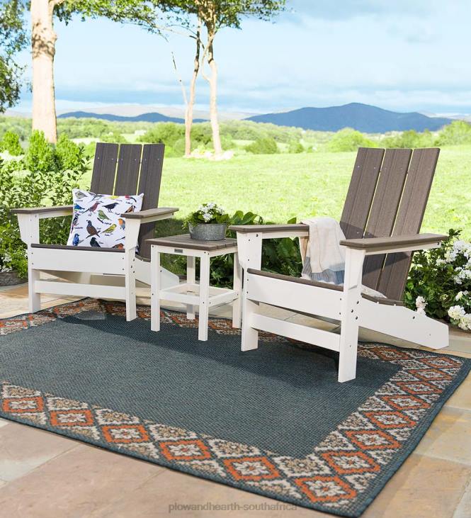 Houseware Plow & Hearth May River Outdoor Side Table - Coastal Gray/White NFLB1144